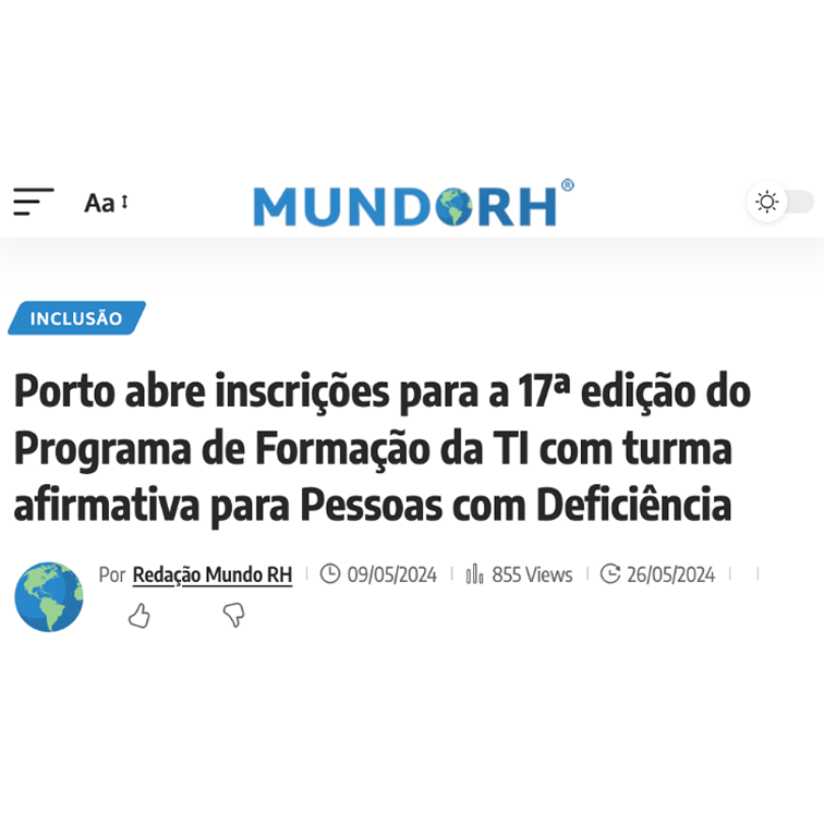 Programas voltados a PCD da parceria Porto e SoulCode — imagem 3
