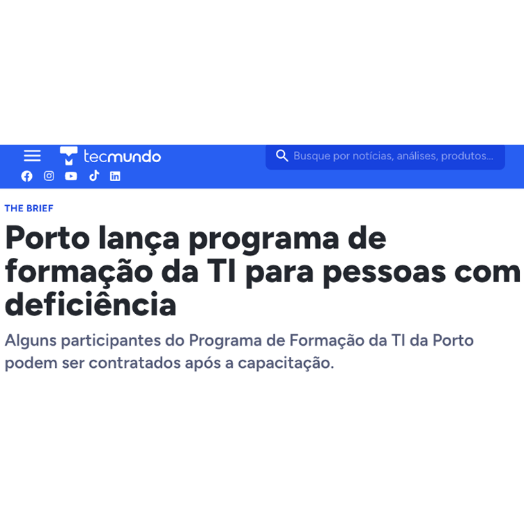 Projeto de qualificação da parceria Porto e SoulCode — imagem 3