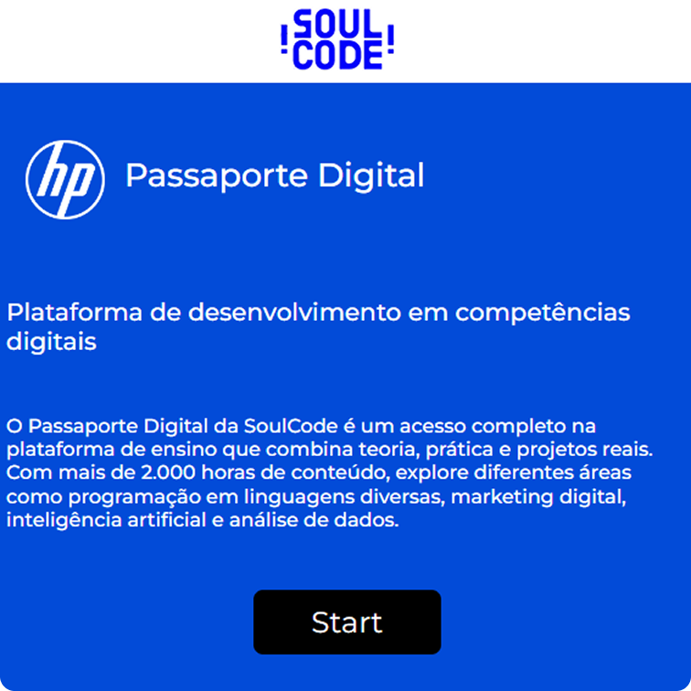 Projeto de tech da parceria Hp e SoulCode — imagem 1